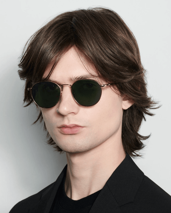 Round / Soft Gold & Graphite Green Lens - Shade Files